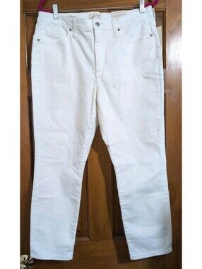 Universal Threads Women White High Rise Skinny Crop Jeans Size 14 Reg NWT(1495)A